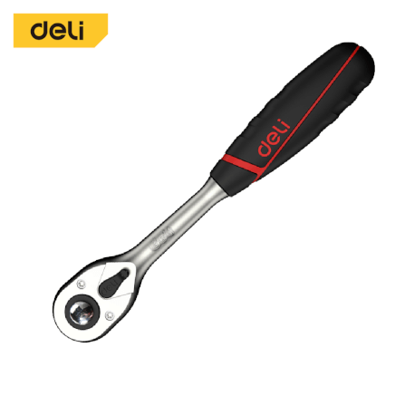 ด้ามขันน็อต DELI EDQ41802-RD-01 1/4นิ้ว สีแดง_0